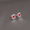 Sterling Silver 'You Are Ace' Playing Cards Earring - sterling silver-NuNu jewellery