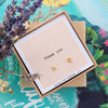 Gift Boxed 'Thank You' Kiss And Hug Earrings - sterling silver-NuNu jewellery