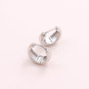 Sterling silver chunky ear hoop - sterling silver-NuNu jewellery
