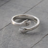 Sterling Silver Hug Ring - sterling silver-NuNu jewellery
