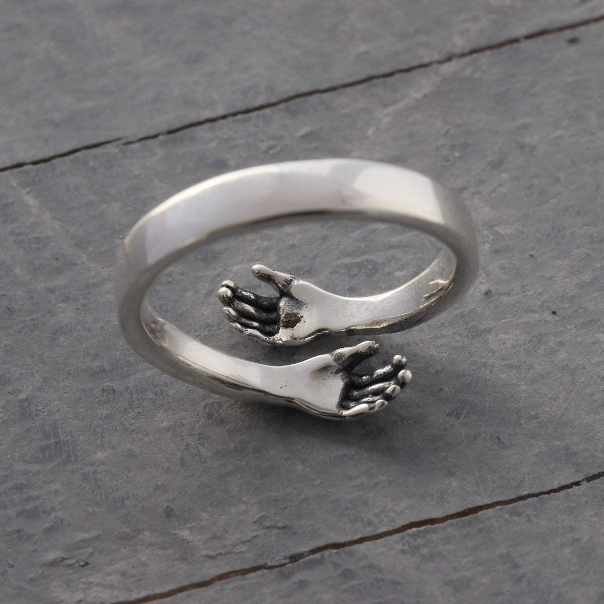 Hug Ring Hug Ring in Sterling Silver Nunu Jewellery UK NuNu