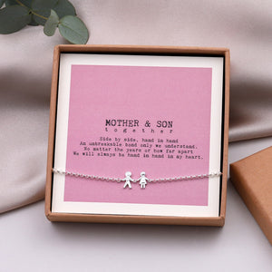 Mother And Son Together Bracelet - sterling silver-NuNu jewellery