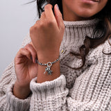 Star, Key and Lock Bracelet - sterling silver-NuNu jewellery