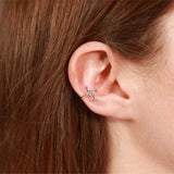 Sterling silver constellation ear cuff - sterling silver-NuNu jewellery