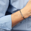 Handmade Slate And Sterling Silver Bracelet For Men - sterling silver-NuNu jewellery