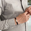 Personalised Braided Leather Bracelet For Men - sterling silver-NuNu jewellery