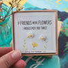 Sterling Silver 'Friends Were Flowers' Earring Studs - sterling silver-NuNu jewellery