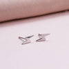 'Girl Power' Lightning Bolt Earrings - sterling silver-NuNu jewellery