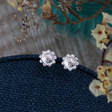Sunflower Earring Studs - sterling silver-NuNu jewellery