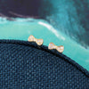 Crystal Bow Stud Earrings - sterling silver-NuNu jewellery