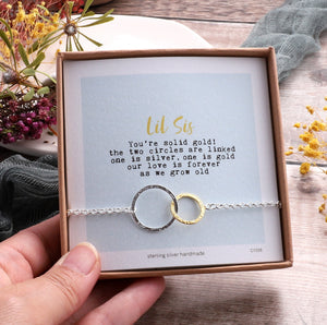 Sterling Silver Little Sister Bracelet - sterling silver-NuNu jewellery