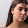 Crystal Star with Pearl Stud Earrings - sterling silver-NuNu jewellery