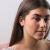 Lace Fower Stud Earrings - sterling silver-NuNu jewellery