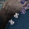 'Bee Wild And Free' Sterling Silver Bee Earrings - sterling silver-NuNu jewellery