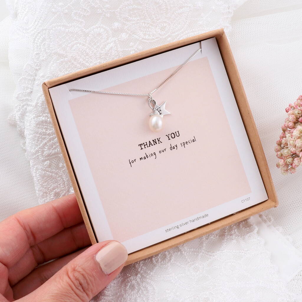 Personalised 'Bridesmaid Thank You' Necklace - sterling silver-NuNu jewellery