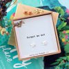 'Forget me not' earrings - sterling silver-NuNu jewellery