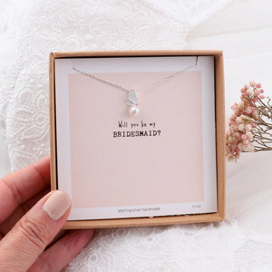 Bridesmaid Pearl Jewellery - sterling silver-NuNu jewellery