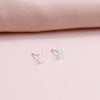 'Friends Are Lucky To Have' Sterling Clover Earrings - sterling silver-NuNu jewellery