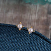 Sterling Silver 'One Of A Kind' Pearl Earring Studs - sterling silver-NuNu jewellery