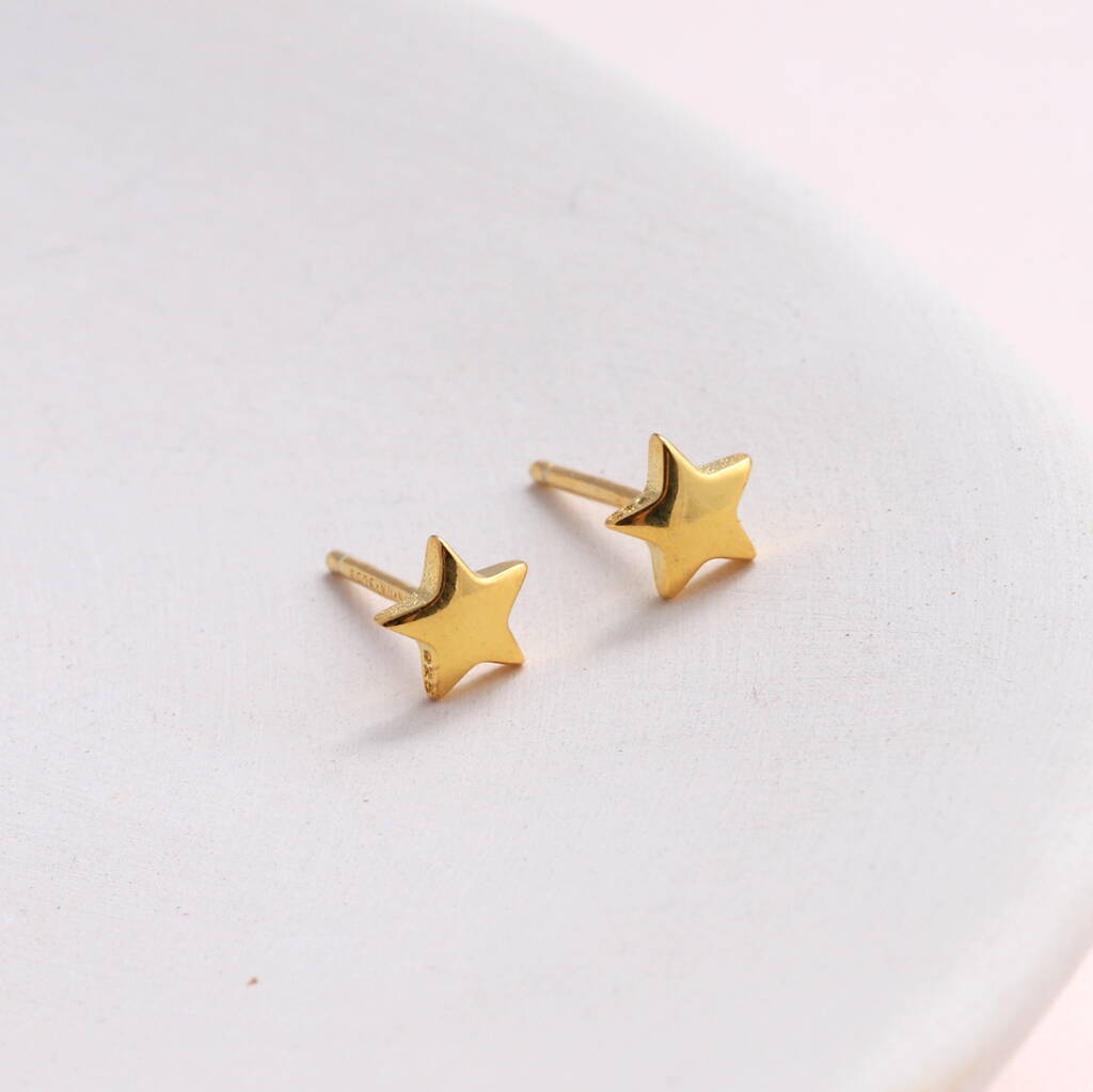 Teacher Thank You Star Earrings - sterling silver-NuNu jewellery