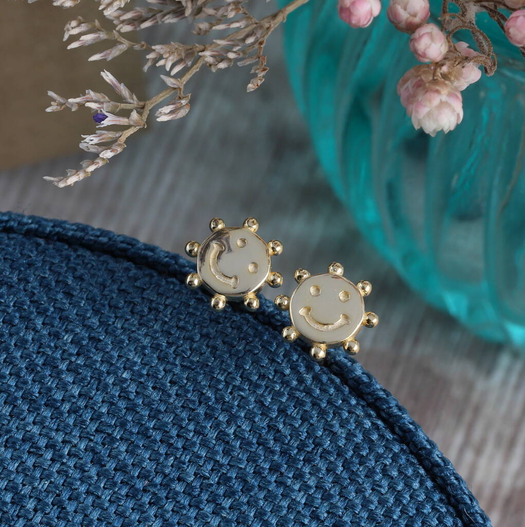 'Little Bit Of Happiness' Sunshine Earrings - sterling silver-NuNu jewellery