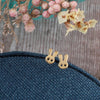 'Hip Hop' Birthday Bunny Sterling Silver Earrings - sterling silver-NuNu jewellery