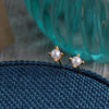 Sterling Silver 'One Of A Kind' Pearl Earring Studs - sterling silver-NuNu jewellery