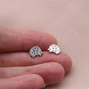 'Hedgehugs' Sterling Silver Hedgehog Earrings - sterling silver-NuNu jewellery