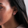 Friendship Promise Sterling Silver Heart Knot Earrings - sterling silver-NuNu jewellery