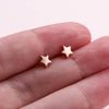 'Best Things Are Friends' Sterling Silver Star Earrings