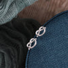 Friendship Promise Sterling Silver Heart Knot Earrings - sterling silver-NuNu jewellery