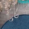 'Little Bit Of Friendship' Heart Earrings - sterling silver-NuNu jewellery