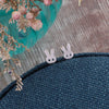 'Hip Hop' Birthday Bunny Sterling Silver Earrings