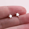 'Best Things Are Friends' Sterling Silver Star Earrings - sterling silver-NuNu jewellery