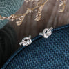 Sterling Silver Friendship Knot Earrings - sterling silver-NuNu jewellery