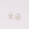 Sterling Silver Pearl Earrings For Nana - sterling silver-NuNu jewellery