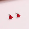 'Little Bit Of Joy' Heart Sterling Silver Earrings - sterling silver-NuNu jewellery