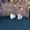 'Little Bit Of Thankfulness' Heart Earrings - sterling silver-NuNu jewellery