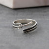 Sterling Silver Handmade Feather Ring - sterling silver-NuNu jewellery