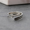 Sterling Silver Handmade Feather Ring - sterling silver-NuNu jewellery