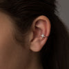 Sterling Silver Single Star Ear Cuff - sterling silver-NuNu jewellery