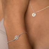 Birthstone Necklace Or Bracelet - sterling silver-NuNu jewellery