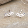 Sterling Silver Twinkle Star Earrings Studs - sterling silver-NuNu jewellery