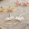 Sterling Silver Twinkle Star Earrings Studs - sterling silver-NuNu jewellery