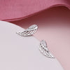 Sterling Silver Angel Wing Earrings Climber - sterling silver-NuNu jewellery