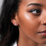 Sterling Silver Bee Earrings Studs - sterling silver-NuNu jewellery