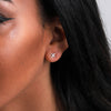 'Like You More Than Planned' Sterling Kisses Earrings - sterling silver-NuNu jewellery