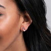 Sterling Silver Pearl Earrings Tear Drop Shaped - sterling silver-NuNu jewellery