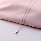 Sterling Silver Mini Moon Necklace - sterling silver-NuNu jewellery