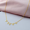 Gold Moon and Stars Necklace - sterling silver-NuNu jewellery